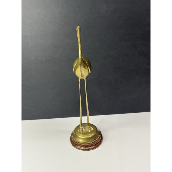 Brass Egret Crane Mid Century Modern 13.5 Inches tall MCM - Picture 5 of 16